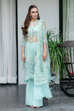 Saad Shaikh Fleurie Luxury Embroidered Net Suit - MARINE