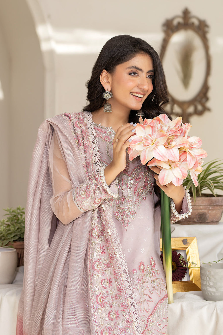 Saad Shaikh Fleurie Luxury Embroidered Organza Suit - CASADE