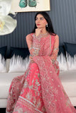 Saad Shaikh Fleurie Vol-02 Luxury Embroidered Net Unstitched 3Pc Suit - Sandy