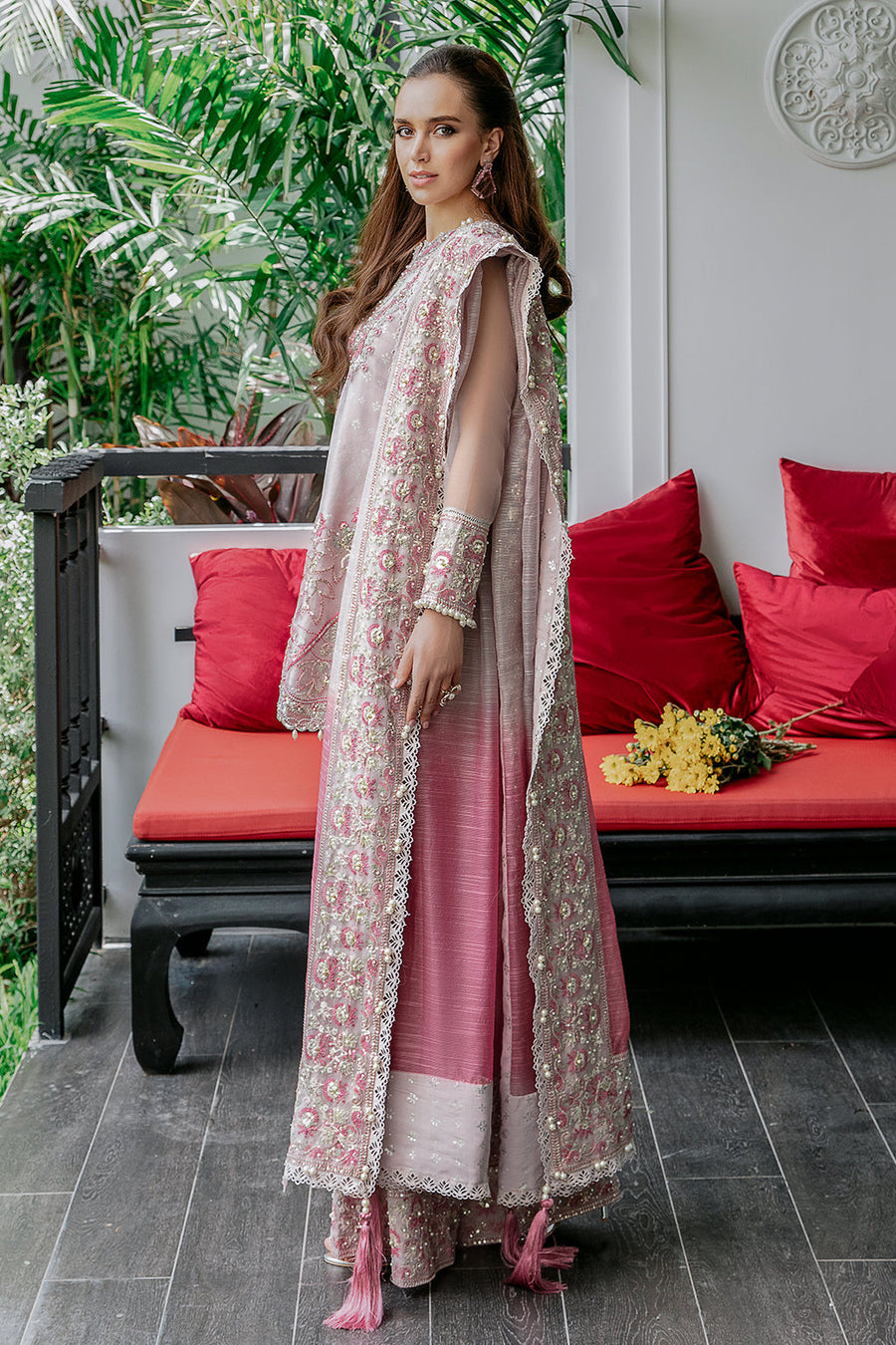 Saad Shaikh Fleurie Luxury Embroidered Organza Suit - CASADE