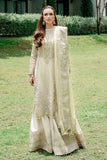 Saad Shaikh Fleurie Luxury Embroidered Organza Suit - IVORY BREEZE