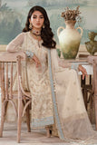 Zarposh Amirah Embroidered Chiffon Unstitched 3Pc Suit - Shafaq