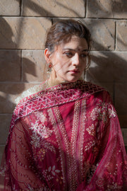 Saad Shaikh Fleurie Vol-02 Luxury Embroidered Net Unstitched 3Pc Suit - Arya