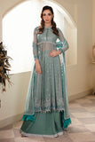 Zarposh Amirah Embroidered Chiffon Unstitched 3Pc Suit - Abroo