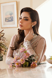 Zarposh Amirah Embroidered Chiffon Unstitched 3Pc Suit - Noori