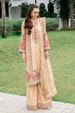 Saad Shaikh Fleurie Luxury Embroidered Organza Suit - SEA SAND