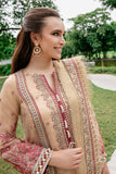 Saad Shaikh Fleurie Luxury Embroidered Organza Suit - SEA SAND