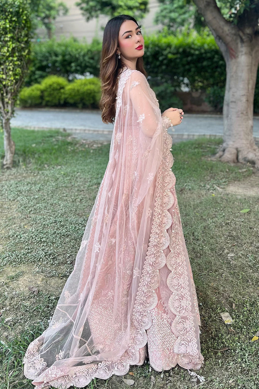 Silsila by Saad Shaikh Embroidered Net Unstitched 3Pc Suit D-07 Azela