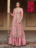 Hussain Rehar Festive Unstitched Embroidered Organza Dress - Aadoo