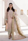 Zarposh Jahanara Festive Embroidered Organza Unstitched 3Pc Suit - LEILA