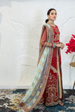 Zarposh Safarnama Festive Embroidered Net Unstitched 3Pc Suit - Lark 05