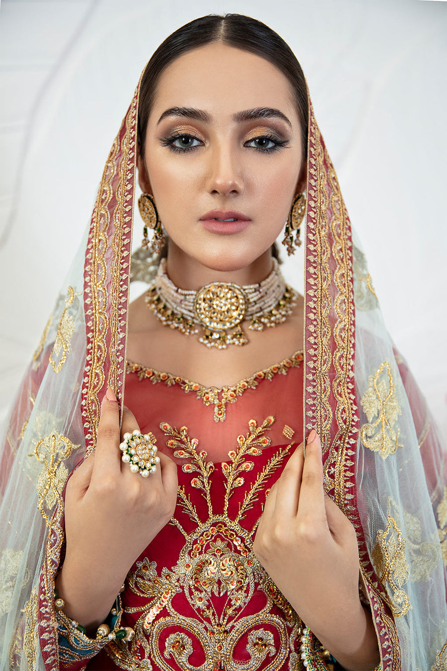 Zarposh Safarnama Festive Embroidered Net Unstitched 3Pc Suit - Lark 05
