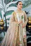 Zarposh Safarnama Festive Embroidered Net Unstitched 3Pc Suit - Egret 07
