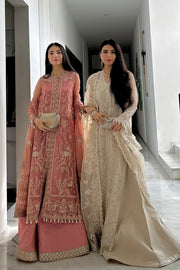 Silsila by Saad Shaikh Embroidered Organza Unstitched 3Pc Suit D-01 Zahria