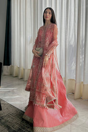 Silsila by Saad Shaikh Embroidered Organza Unstitched 3Pc Suit D-03 Leya