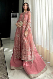 Silsila by Saad Shaikh Embroidered Organza Unstitched 3Pc Suit D-03 Leya