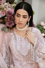 Sardinia La'more Embroidered Organza Unstitched 3Pc Suit SR-102 Floral Fiesta