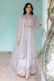 Zarposh Safarnama Festive Embroidered Organza Unstitched 3Pc Suit - SALVIA
