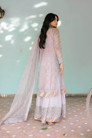 Zarposh Safarnama Festive Embroidered Organza Unstitched 3Pc Suit - SALVIA