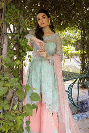 Zarposh Safarnama Festive Embroidered Net Unstitched 3Pc Suit - VIOLA