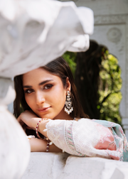MOK Rang e Noor Embroidered Grip 3Pc Suit - Champa