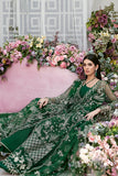 Sardinia La'more Embroidered Poly Net Unstitched 3Pc Suit SR-105 Exotic Emerald