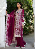 MOK Rang e Noor Embroidered Grip 3Pc Suit Sumbul - Fuchsia