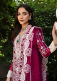 MOK Rang e Noor Embroidered Grip 3Pc Suit Sumbul - Fuchsia