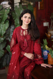 Saad Shaikh Lamour Embroidered Luxury Lawn Unstitched 3Pc Suit D-07 ROSE