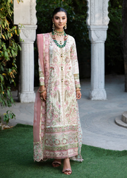 MOK Rang e Noor Embroidered Grip 3Pc Suit - Chambeli