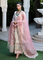 MOK Rang e Noor Embroidered Grip 3Pc Suit - Chambeli