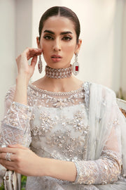 Sardinia La'more Embroidered Organza Unstitched 3Pc Suit SR-103 Blooming Bud