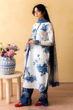 Coco Prints by Zara Shahjahan Unstitched Lawn 3Pc Suit D-03 INDIGO