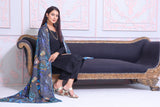 Feathers Digital Printed Khaddar Unstitched 3Pc Suit INDIGO-FT169