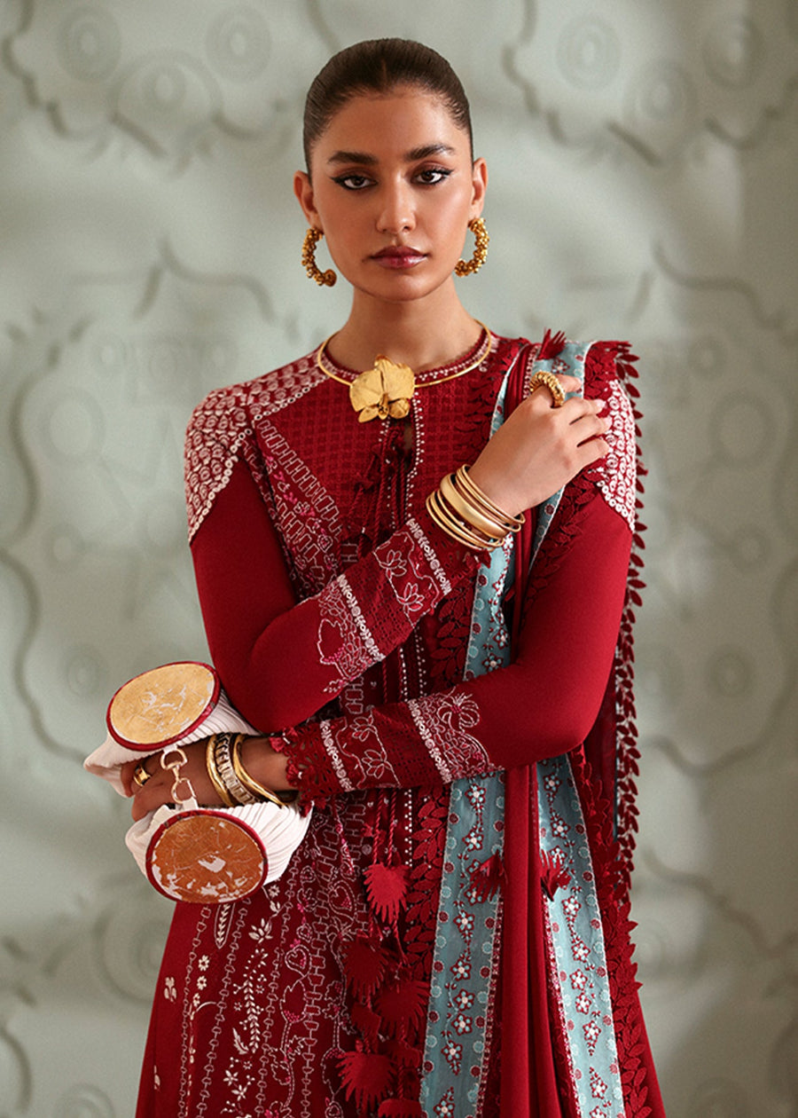 Suffuse Eid Unstitched Embroidered Lawn 3Pc Suit - INEESA