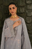 Serene Premium Elora Pret Embroidered Cotton 3Pc Suit IP-196 Frost Veil