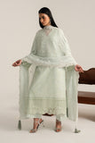 Serene Premium Elora Pret Embroidered Cotton 3Pc Suit IP-197 Sage Drift
