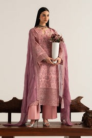 Imrozia Premium Elora Pret Embroidered Cotton 3Pc Suit IP-198 Rose Dune