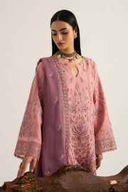 Imrozia Premium Elora Pret Embroidered Cotton 3Pc Suit IP-198 Rose Dune