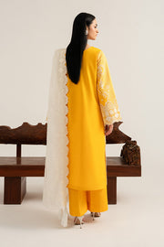 Imrozia Premium Elora Pret Embroidered Cotton 3Pc Suit IP-199 Amber Tide
