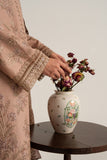 Serene Premium Elora Pret Embroidered Cotton 3Pc Suit IP-200 Cocoa Trace