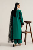 Serene Premium Elora Pret Embroidered Cotton 3Pc Suit IP-201 Noir Fern