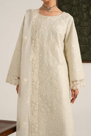 Imrozia Premium Elora Pret Embroidered Cotton 3Pc Suit IP-202 Pearl Loom