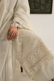 Imrozia Premium Elora Pret Embroidered Cotton 3Pc Suit IP-202 Pearl Loom