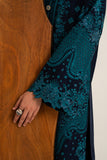 Serene Premium Elora Pret Embroidered Cotton 3Pc Suit IP-204 Ocean Ink