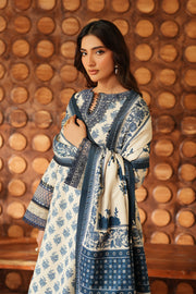 IZNIK Pre Fall Embroidered Viscose Linen Unstitched 3Pc Suit IPF-07