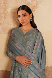 IZNIK Pre Fall Embroidered Viscose Linen Unstitched 3Pc Suit IPF-10
