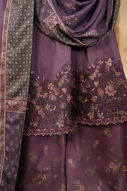 IZNIK Pre Fall Embroidered Viscose Linen Unstitched 3Pc Suit IPF-11