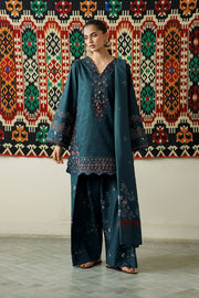IZNIK Pre Fall Embroidered Viscose Linen Unstitched 3Pc Suit IPF-21