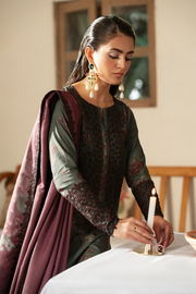 IZNIK Premium Embroidered Winter Khaddar Unstitched 3Pc Suit IPK-08